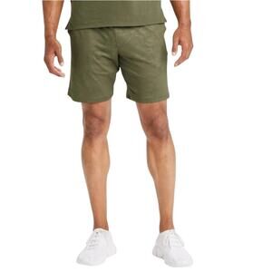 [B9] Men's Camo Training Green Shorts 8.5", Size Small